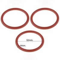 3x O-Ring 32x4mm rot für Saeco Kaffeevollautomaten