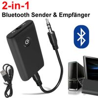 2 in1 Bluetooth 5.0 Musik Stereo Sender Receiver Audio Transmitter Adapter Empfänger