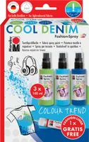 Marabu Textilsprühfarbe "Fashion-Spray", Set COOL DENIM
