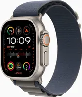 Watch Ultra 2 GPS + Cellular, 49 mm Titangehäuse, Alpine Loop Blau – Medium