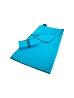 Dyckhoff Mikrofaser Handtuch mit Reißverschluss ozean 80,0 x 180,0 cm