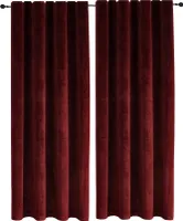 Samt Vorhang 2er Set Boreaux Kräuselband 140x175 cm Verdunkelungsvorhang Samt weich Gardine blickdicht