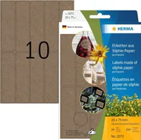HERMA Vielzweck-Etiketten Silphie 20 x 75 mm naturbraun 240 Etiketten