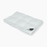 RIBECO Bettdecke Max , 100% Polyester , 135x200 cm , weiß warm