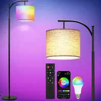 155cm Stehlampe LED RGB ​Dimmbar Stehleuchte Leselampe WiFi App-Steuerung mit Fernbedienung, Funktioniert mit Alexa und Google Assistant