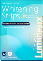 Lumineux Teeth Whitening Strips - 42 Stück - Zahnaufhellung Streifen Frei von Peroxid (0%) - 100% Natürliche Inhaltsstoffe - Zahnaufhellungsset