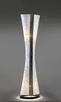 Stehlampe - Schwarz - Weiß - Kunststoff - Metall - 2-flammig - H 150 cm