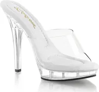 LIP-101 Damen Slipper von Fabulicious, Transparent  , EU 38, US 8