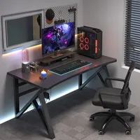 Černý Karbonový Herní Počítačový Stůl Moderní Pro Hráče Loft Velký 120 Cm