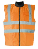 Korntex KXTABW | Herren Hi-Viz Reversible Bodywarmer EN ISO 20471 - Farbe: Signal Orange - Größe: 3XL