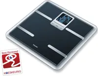 Beurer Analyse Badezimmerwaage BG40 Schwarzes Glas 761.06