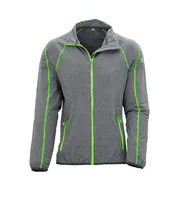Wäfo Damen 5019 Vals Funktionsshirt Unterziehjacke Sportjacke, hochatmungsaktiv, schnelltrocknend, grau/grün, Größe: 38