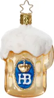 Bierkrug HB 8.5 cm - Inge-Glas 10066S017 Bayerische Festzeit - Christbaumschmuck Osterschmuck Glas mundgeblasen Weihnachten Ostern Deko ganzjährig