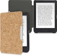 kwmobile Hülle kompatibel mit Tolino Shine 3 - Kork eReader Schutzhülle Cover Case - Hellbraun