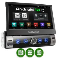 XOMAX XM-VA760: 1DIN Autoradio mit Android 10 Navi 7 Zoll Touchscreen Monitor, Bluetooth, SD und USB