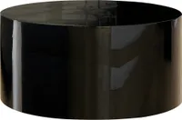 Konferenční stolek Ø 60 cm kulatý černý