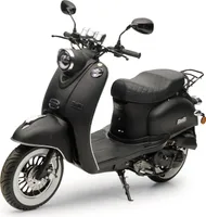 Motorroller Retro MiniMe 2.0 Mattschwarz 50ccm 45 kmh Moped Scooter