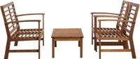 vidaXL Garten-Lounge-Set 4-tlg. Massivholz Akazie