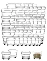 120er Set Teelichtgläser hoch -  Germany - Teelichthalter aus Glas