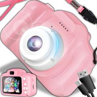 Kinderkamera HD Kids Kinder Digitalkamera Student Fotoapparat für 3-10 Jahre Selfie Video 2 Zoll LCD Bildschirm Geburtstag Geschenk 3MP 1080P Retoo