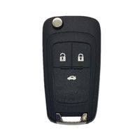 INF 3-Tasten-Autoschlüsselhülle für Buick/Opel/Chevrolet Schwarz