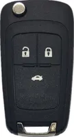 INF 3-tlačidlový kryt na kľúče od auta pre Buick/Opel/Chevrolet čierna