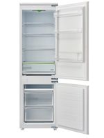 Midea Einbau Kühl-/Gefrierkombination 177 cm hoch, großes Kühl- und Gefriervolumen 271 l mit Schlepptür und LED-Beleuchtung KG178SFST