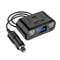 L12C 12V /24V Zigarettenanzünder Verteiler Auto Ladegerät mit 2x USB 2x Typ-C PD