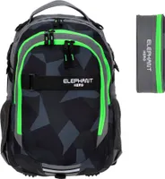 Schulrucksack Set 2 Teile Elephant Hero Signature Rucksack Schultasche Jungen Mäppchen Box 12770 Cyber Camo Grün r mb