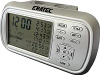 ERATEC AZ-6500 Gebetsuhr Ezan Saati Otomatik Automatische Azan Uhr Silber Islamic Azan