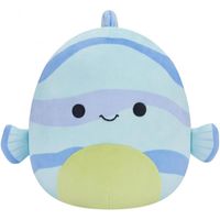 Squishmallow Leland the Fish Striped Baloo Turquoise Green Miękka zabawka 19cm Miękka zabawka Nowa