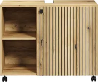 trendteam Bad Waschbeckenunterschrank Pure Bliss Evoke Eiche Melamin B/H/T ca. 80/64/42 cm