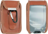 Ledertasche m. Gürtelclip Freestyle Libre 1/2/3 braun
