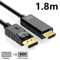 4K*2K DisplayPort zu HDMI Adapter1080P DP zu HDMI Konverter 1,8m Kabel