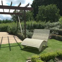 Gartenliege Relaxliege "Ruhe-Vroni" (Fichte) 2-teilig stehend Breite 140cm