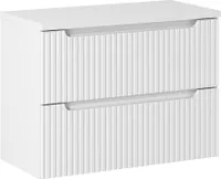 Waschtischunterschrank 80cm, weiß, NEWPORT-56-WHITE