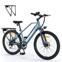 HillMiles E Bike, trekingové elektrokolo se snímačem točivého momentu a hydraulickými brzdami, 36V 13AH odnímatelná baterie do 100 km, 25 km/h, Mile Trail