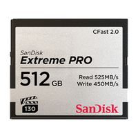 Sandisk Extreme Pro 512GB memory card CFast 2.0
