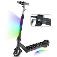 Elektroscooter 6 Zoll Schwarz Elektroroller Abnehmbar E-Roller Kinder altbar Kinderroller Aluminium E-Scooter EU Version