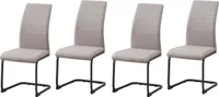 Schwingstuhl 4er Set Polyurethancappuccino SallyP HTI-Line