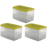 2-teilige Frischhaltedose mit Deckel Behälter Aufbewahrungsbox 2 x 2,2L 