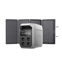 ECOFLOW DELTA 3 Plus Tragbare Powerstation 1 024 Wh mit 220 W Solarpanel, 1 000 W Solareingang, LiFePO4 Batterie, Solargenerator für Notstrom, Camping