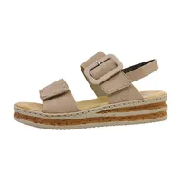 Rieker Damen Sandalette in Beige, Größe 36