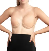 Bye Bra Bruststraffung Pasteten, Brustwarzenbezüge, wiederverwendbar, trägerlos, unsichtbar, Silikonkleber BH, C-H, Beige