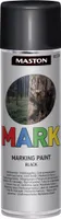 Maston Mark Markierungsfarbe - Matt - Schwarz - Markierungsspray - 500 ml