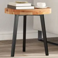 vidaXL Tischplatte Rund Ø40x4 cm Massivholz Akazie