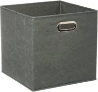 Textil Aufbewahrungsbox, Kleiderbox, 31 x 31 cm, gelb