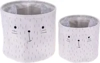 Spielzeugkörbe, 2 Größen, Katzen-Motiv