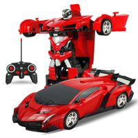 Transformer Auto Rennauto Roboter mit Fernbedienung Motor Wagen Kind Spielzeug 