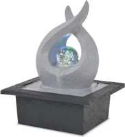 Vnitřní fontána s LED Polyresin